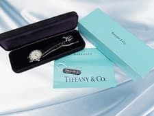 TIFFANY&CO ATLAS Watch Ref.L0640 Sterling Silver SV925 Gray Dial Ladies' Quartz