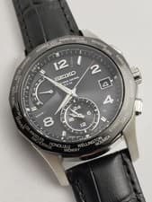 Seiko Brightz 8B53-0AC0 Radio Solar World Time Titanium Watch Used From Japan