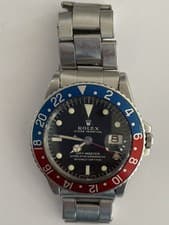 Rolex GMT-Master Pepsi Ref 1675 Vintage 1970s Stainless Steel Automatic Watch D
