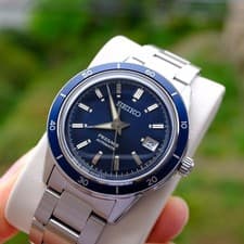 Seiko Presage SARY223 Style 60s Limited Blue Dial Automatic Mens Watch Box Japan