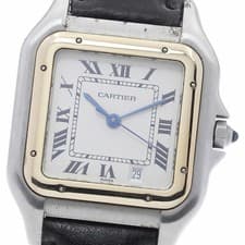 CARTIER W250285A Panther MM YG Bezel Quartz Boys _871989 Authentic From Japan