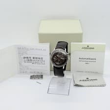 JUNGHANS Watch Meister Chronoscope Gray Dial Automatic Men's w/Case, Warranty