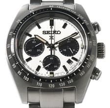 Seiko PROSPEX SPEEDTIMER SBDL085 Solar Chronograph 10bar White Dial Box