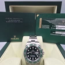 2013 PAPERS Rolex Submariner Hulk 116610LV Green 40mm Ceramic Watch BOX