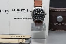 *Near MINT / BOX * Hamilton Khaki 9415A 33mm Black Dial Manual Winding Watch