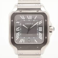 Cartier Santos Doo Cartier LM WSSA0037 SS SS AT Gray-Face 4 Extra Links