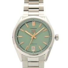 AUTHENTIC TAG HEUER WBN2312.BA0001 Automatic Carrera Date Wristwatch Green SS
