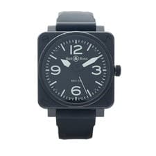 Bell & Ross BR01-92-S 46 mm Black PVD Steel Rubber Automatic Men's Watch
