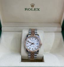 Rolex Datejust 36 | Silver Jubilee Diamond Dial | Fluted Bezel/Jubilee | 116231