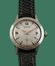 Vintage 40's Gruen All Stainless Bumper Automatic Military Men's  Watch