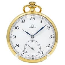 Omega Pocket Watch 1939 - Inventory 8737 Gold Plated 48mm