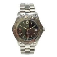 TAG Heuer WN1110 Men's Quartz Watch Black Dial Used From Japan