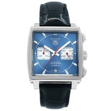 Tag Heuer Watch Monaco Chronograph CAW2111-0 Blue Dial - Inventory 8701