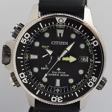 Citizen BN2036-14E Solar Black Dial Date 200M Men's Watch Working Vintage Luxury