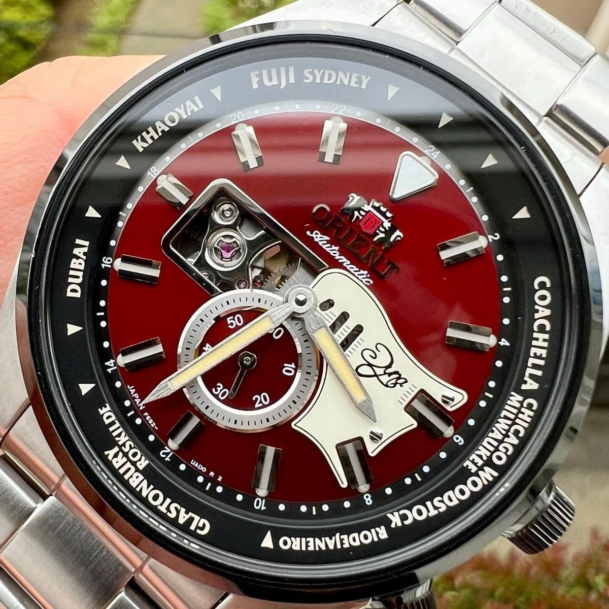 Orient Retro Future Guitar Limited 300 Mens Automatic Watch Japan