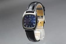 Rare ! [Exc+5] Omega De Ville Square Blue Dial From JAPAN #750