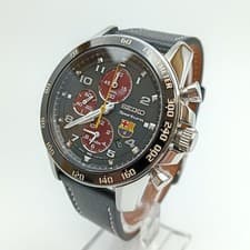 Seiko Sportura Barcelona Quartz Watch 42mm SS Sapphire Strap wrist 20cm