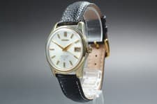 KING Seiko 4402-8000 White Gold 25J Hand Winding Men's Vintage 1968 Near MINT