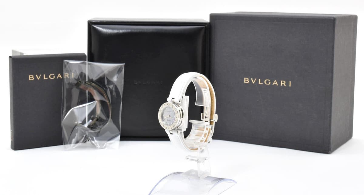 [MINT w/Box] BVLGARI B-zero1 BZ22S Shell Dial White MOP Quartz Ladies Watch