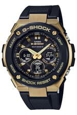 Casio G-Shock GST-W300G-1A9JF G-Steel Black Gold Atomic Solar Watch Men's Analog