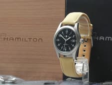 [w/ Box] Hamilton Khaki Field Mechanical H694390 38mm Manual Black Men's Watch