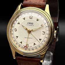 Oris Pointer Date 7403 17 Jewel Automatic Watch Used Authentic