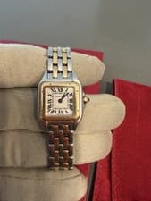 Cartier Panthère Two-Tone Stainless gold Swiss Wristwatch W2PN0006 papers +pauch