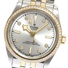TUDOR Heritage Black Bear 79613 8P diamond bezel Automatic Ladies Watch_940216