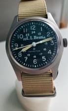 Hamilton LL Bean WWII Military  921980 Stainless Manual Wind Midsize Men's Watch