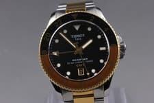[N MINT] TISSOT SEASTAR T120.852.22.051.001000 GMT Men's Quartz Watch Black Dial
