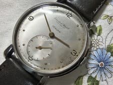 IWC Cal88 TURLER Double Name Manual Wind Jumbo 36mm Fancy Lugs SS Watch Rare