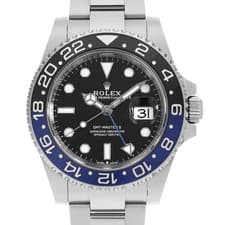 ROLEX GMT Master II 126710BLNR black 3 row oyster bracelet Random Number sec...