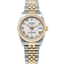 Rolex Datejust 31 68273, Steel & Yellow Gold, White Roman Dial, Jubilee Brace...