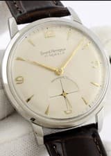 SWISS GIRARD PERREGAUX 38MM MANUAL WIND STEEL GENTS WATCH SWISS JUMBO 1950