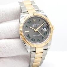 Rolex 126333 Datejust 41 18K/SS with Slate Roman Dial on Oyster