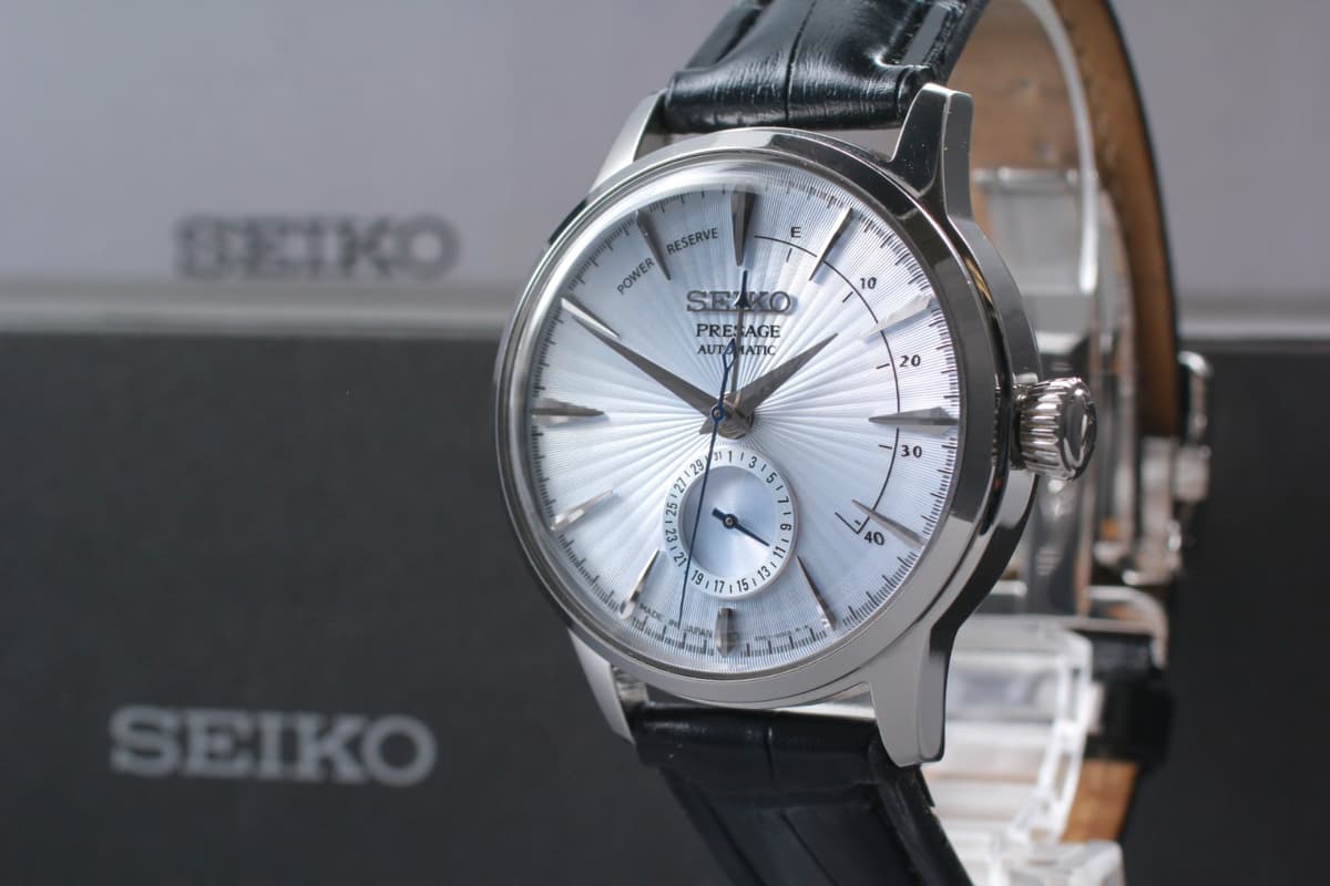 【N MINT++  Box】 Seiko Presage 4R57-00E0 Silver Men's Automatic Watch from JAPAN