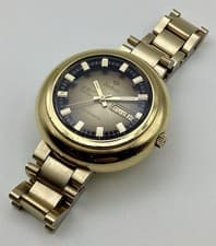 Zodiac SST 36000 UFO Case Gold G20 Day Date Automatic Zero Sec/Day Timegrapher!