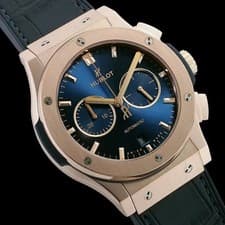 Hublot Classic Fusion Chronograph King Gold 541.OX.7180.LR Blue Dial #SU011
