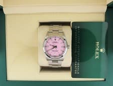 2023 Rolex Oyster Perpetual 126000 Candy Pink Dial SS Oyster With Papers 36mm