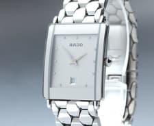 [Near MINT] RADO Diastar 160.0486.3 Silver Dial 24mm Unisex Quartz Watch