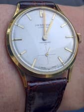 J.W. Benson INCABLOC Manual Hand-Winding Watch Vintage Silver Dial