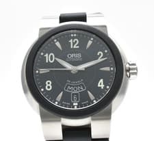 ▶️ORIS TT1 7518-44 Automatic Black Day Date Men's Watch 40mm from JAPAN【N MINT 】