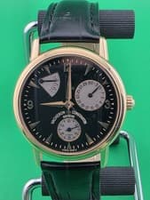 Vacheron Constantin Patrimony 47200/1 black dial power reserve neo vintage 36mm.