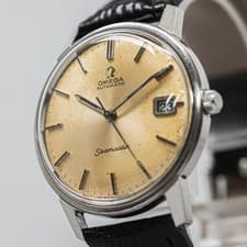 *Vintage 1969* OMEGA Seamaster Cal.565 Automatic Silver Date Swiss Made 35mm Men