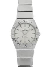 OMEGA Constellation Brushed Quartz 12310246002001 24mm Silver Dial Steel #T350