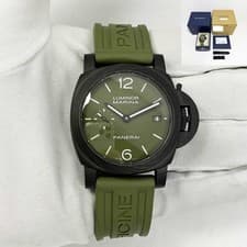 New Panerai Luminor Quaranta Carbotech PAM01526 40MM Green Box Papers