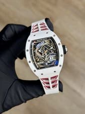 Richard Mille White Ceramic Titanium Skeleton Strap Preowned 2024 RM30-01