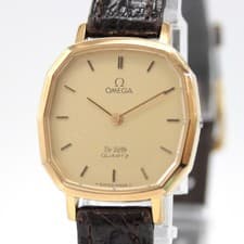 Vintage 70's [NEAR MINT] OMEGA De Ville 162.0060 Gold Qz Women's From JAPAN A497