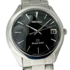 Grand Seiko SBGX041 Quartz Black Dial St.Steel Watch Used