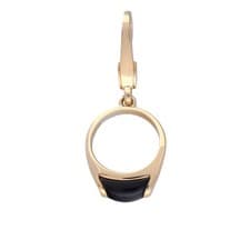 Used Bulgari BVLGARI Ladies Charm K18 Yellow Gold YG Onyx from JAPAN